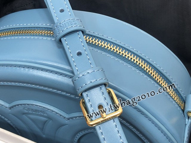 Celine專櫃2023新款經典凱旋門Logo大月餅包斜挎女包 賽琳OVAL CUIR TRIOMPHE大光滑牛皮革橢圓形手袋 sldj2259